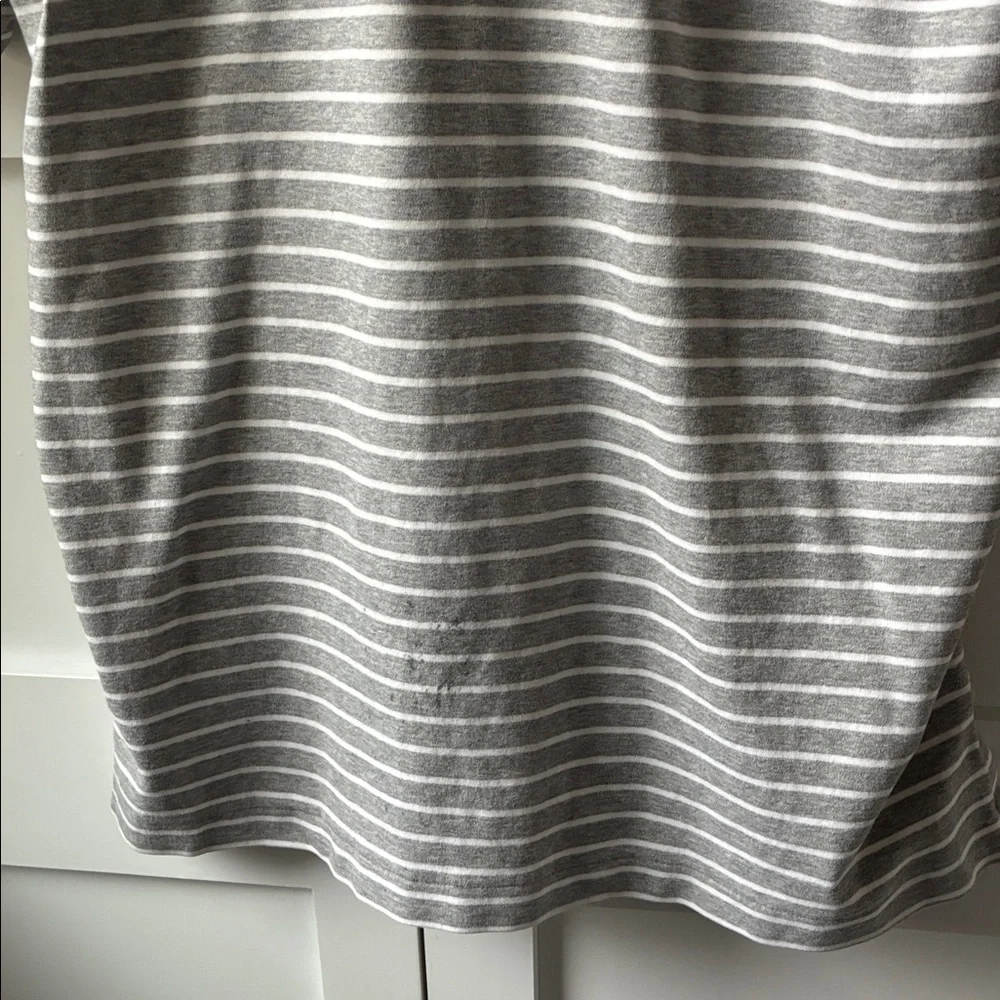 Men’s Ralph Lauren Pima Cotton Gray & White Striped Polo